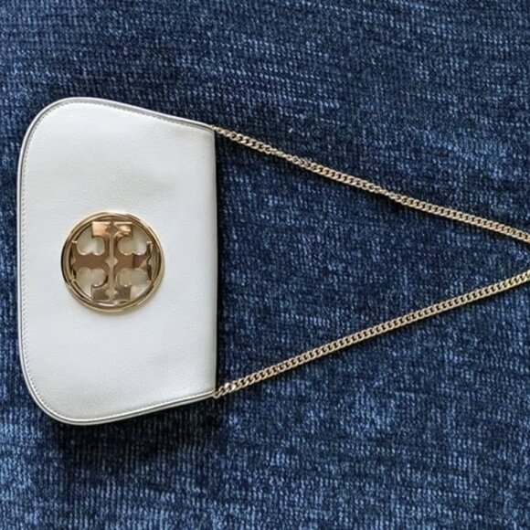 Tory Burch Vera Clutch - New Ivory Color - Picture 2 of 11